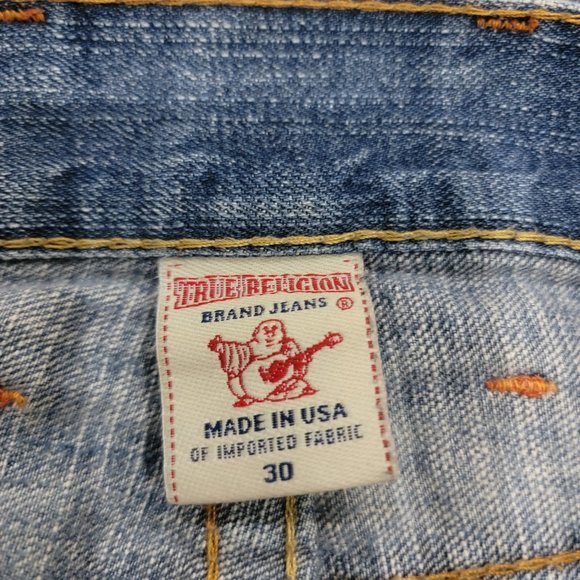 True‎ Religion 3 Fly Button Down Logan Jeans Row 30, Seat 33 Women - Picture 2 of 11